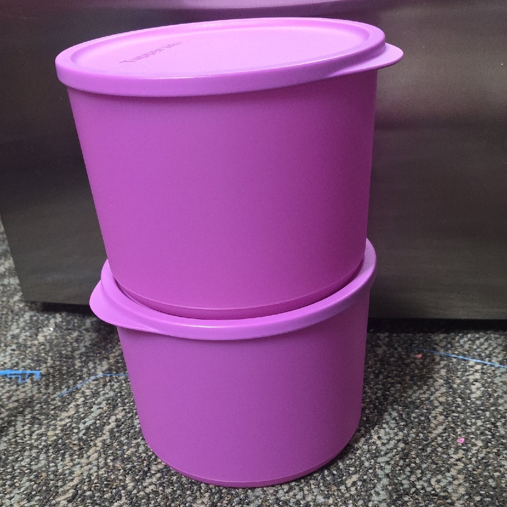 Tupperware Violet Round Food Containers